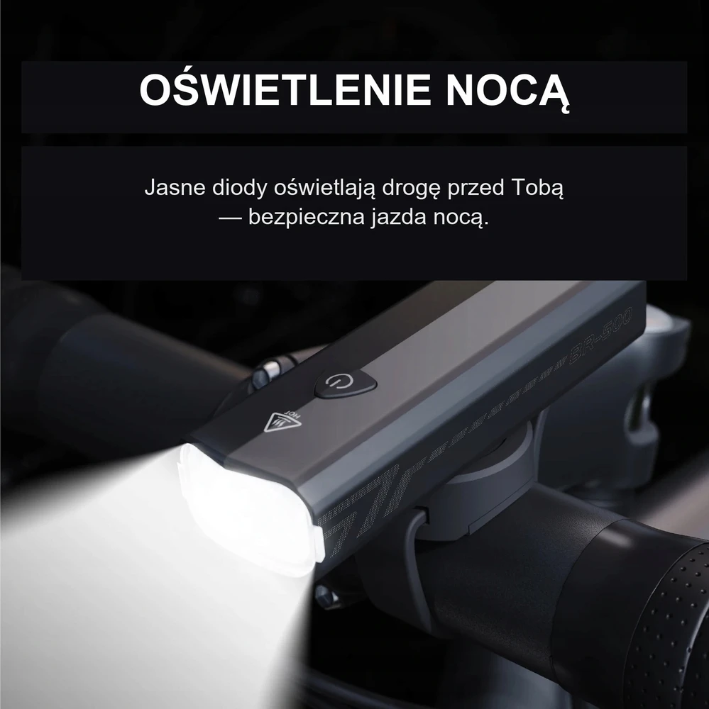 CYCLAMI BR500 500LM USB priekinis dviračio žibintas