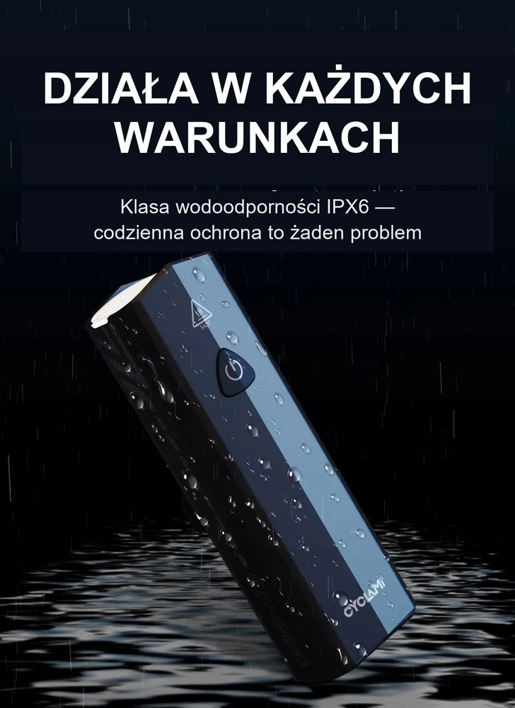 CYCLAMI BR500 500LM USB priekinis dviračio žibintas