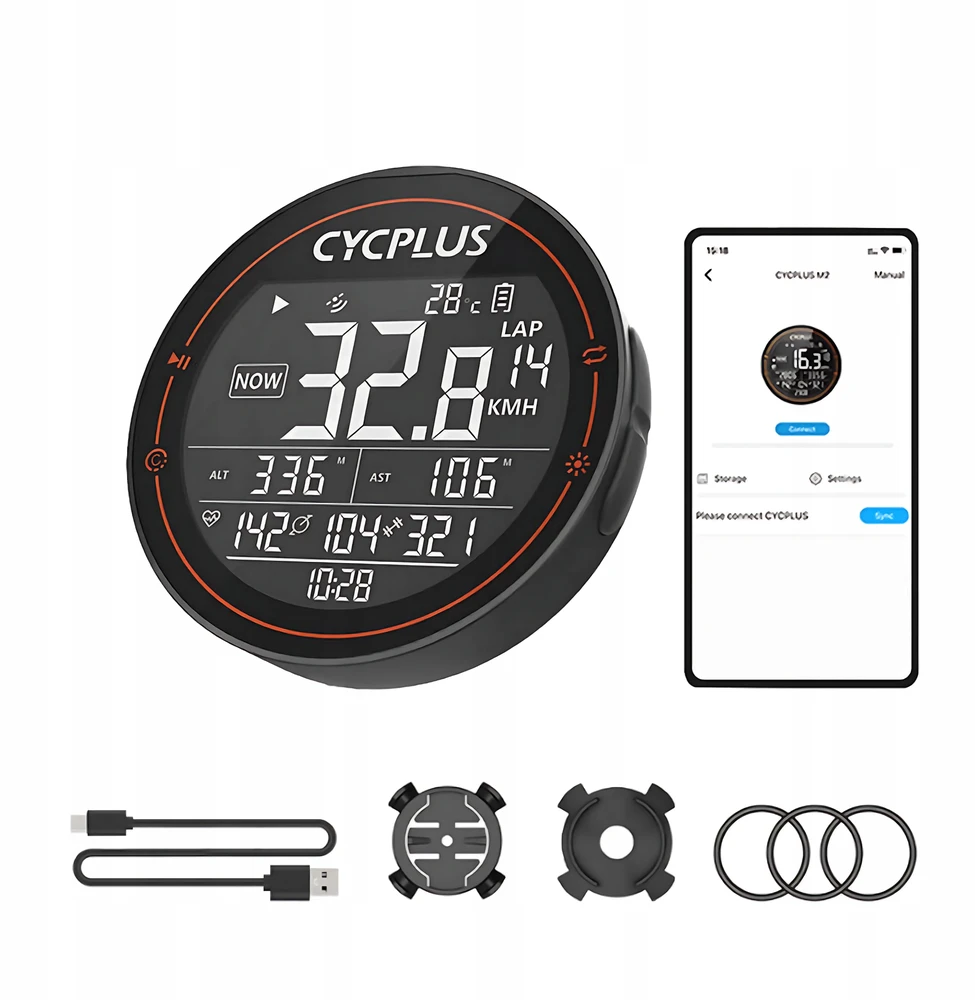 GPS dviračio kompiuteris Cycplus M2