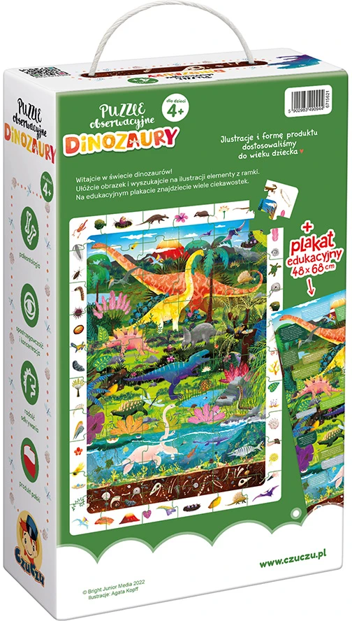 Czuczu Dėlionė Dinozaurai, 60 dalių