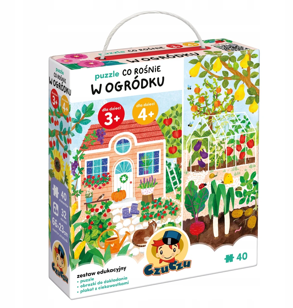 Czuczu Dėlionė "kas auga sode?" 3+ 4+