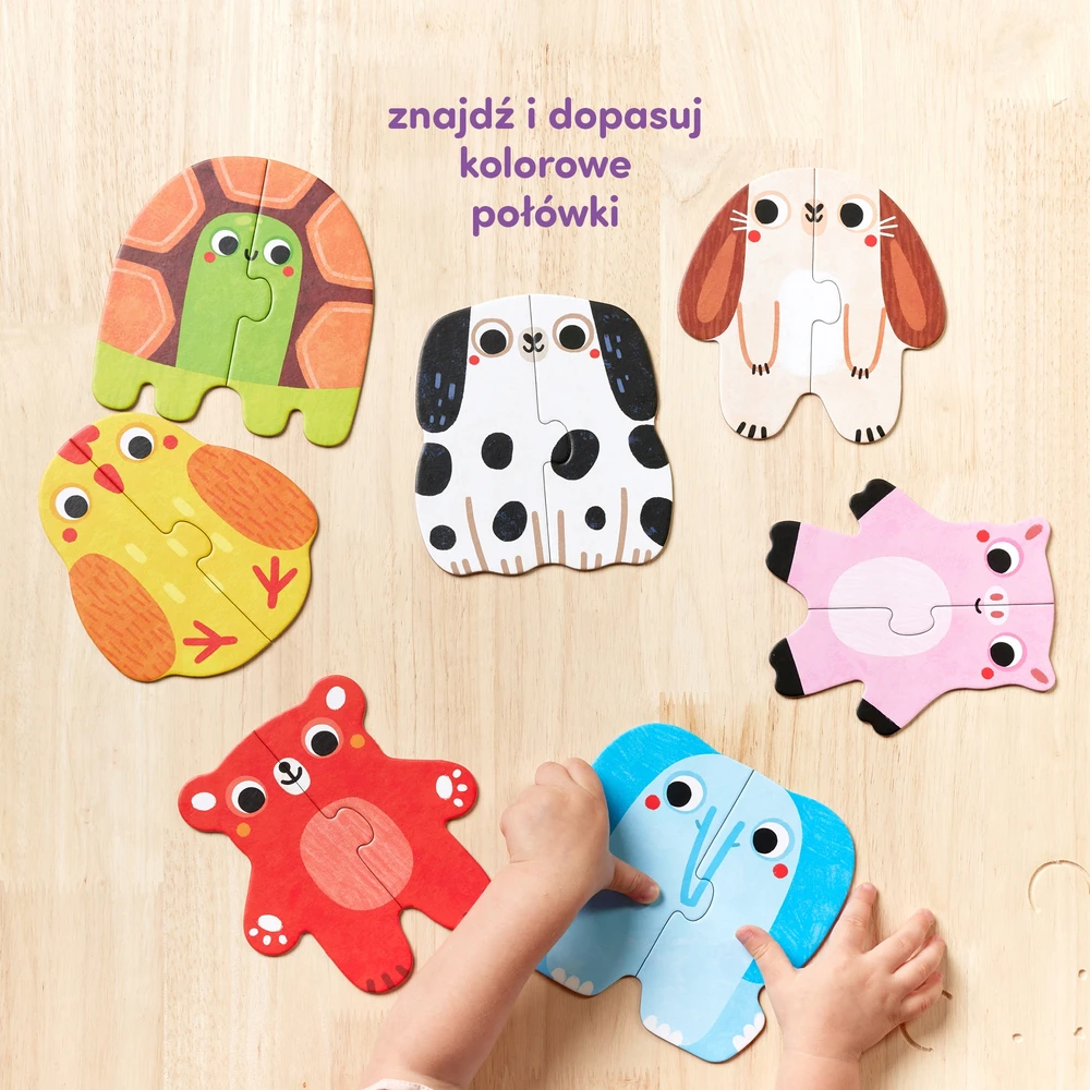 Dėlionė CzuCzu Mano pirmieji gyvūnų galvosūkiai vaikams nuo 15 mėnesių