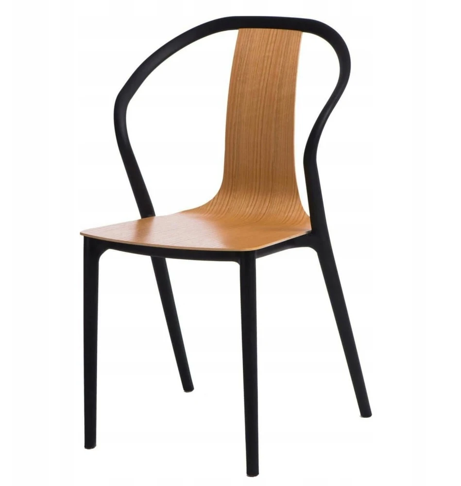 D2.Design Bella kėdė juoda/natūrali (dydis: universalus)