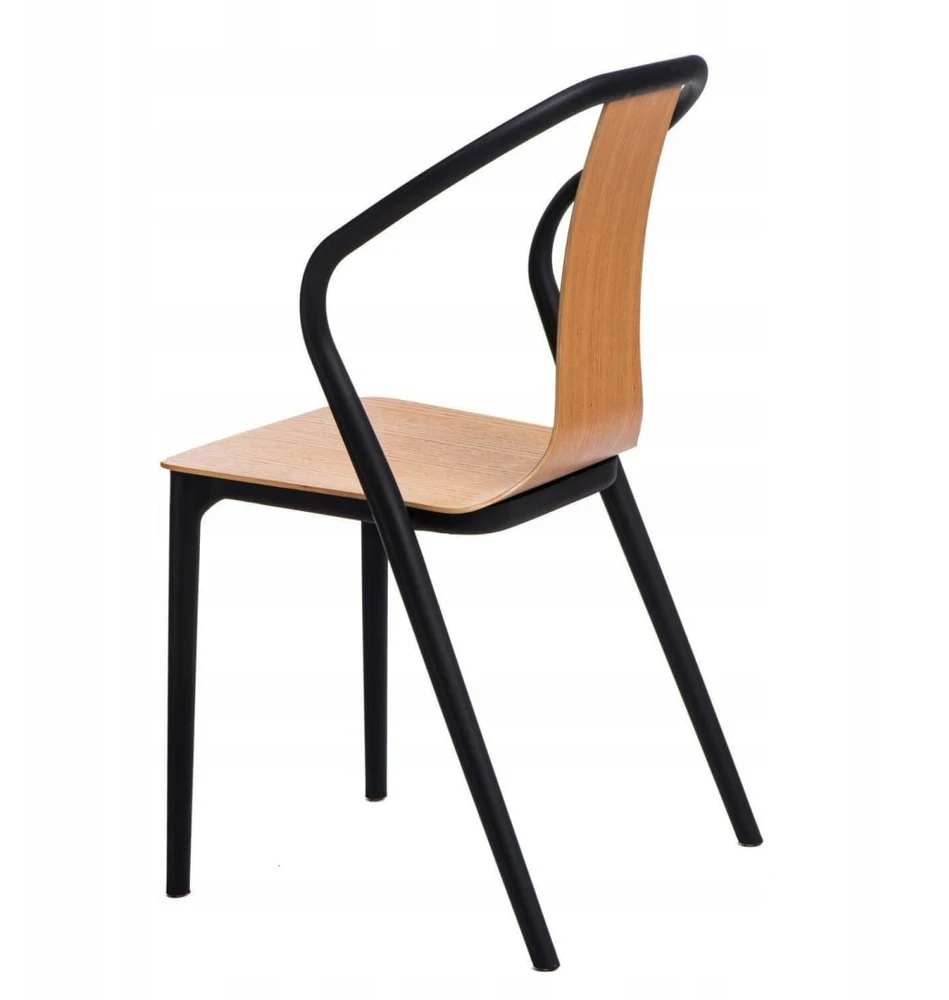 D2.Design Bella kėdė juoda/natūrali (dydis: universalus)
