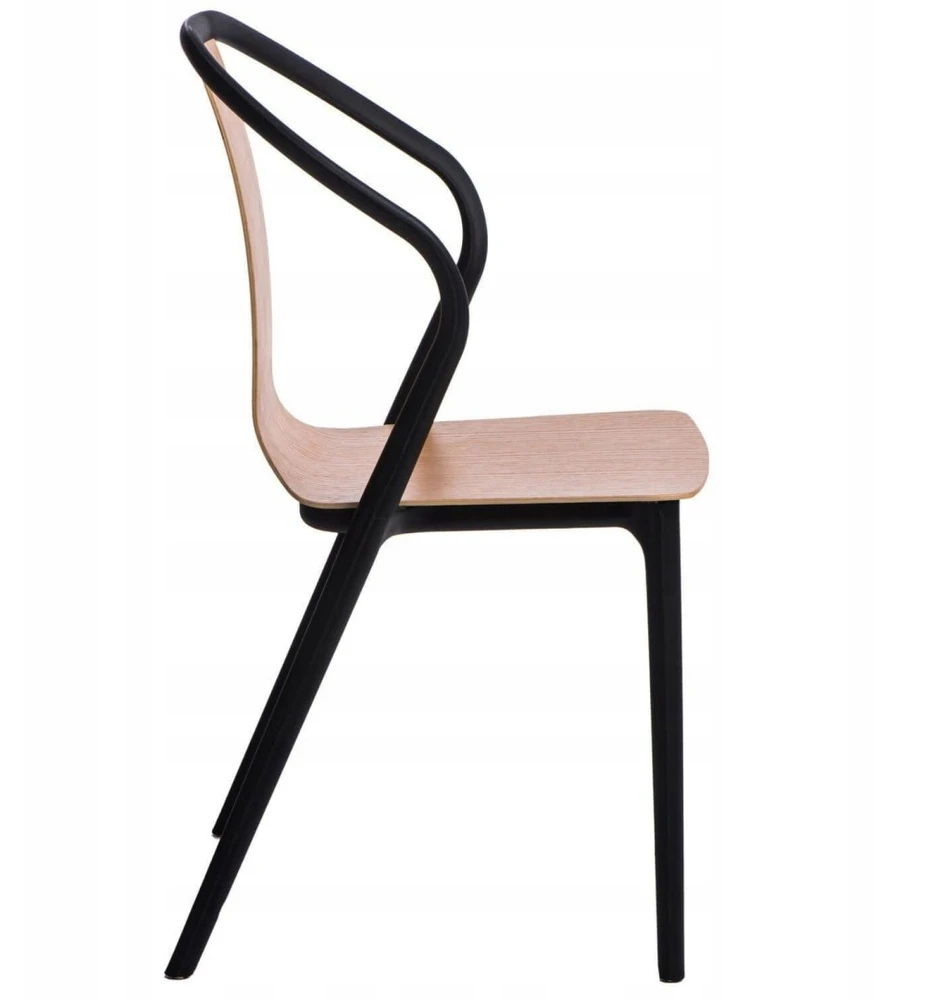 D2.Design Bella kėdė juoda/natūrali (dydis: universalus)