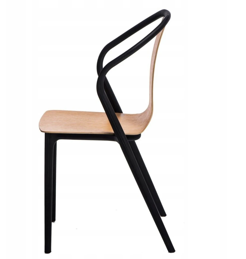 D2.Design Bella kėdė juoda/natūrali (dydis: universalus)