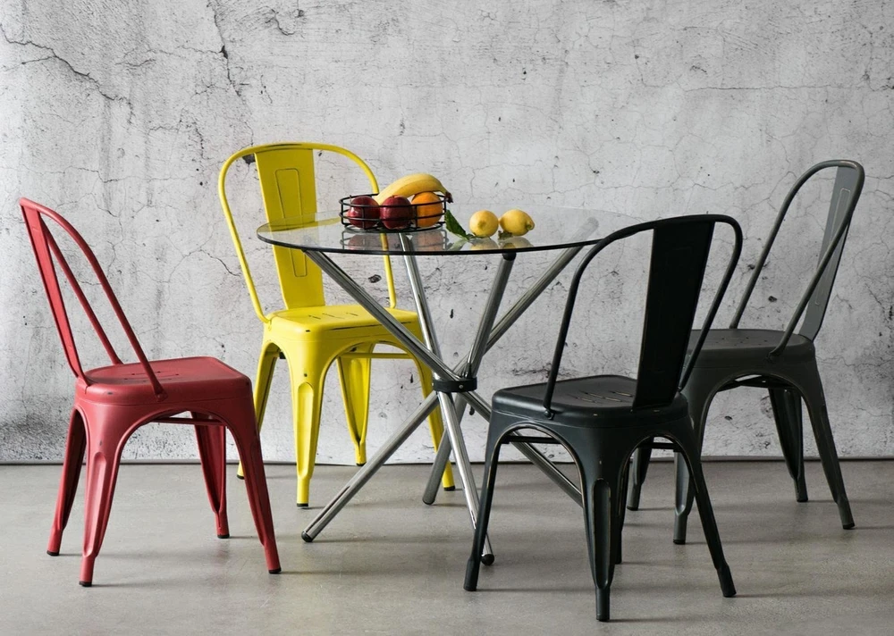 D2.Design D2 Design Krzesło Paris Antique geltona