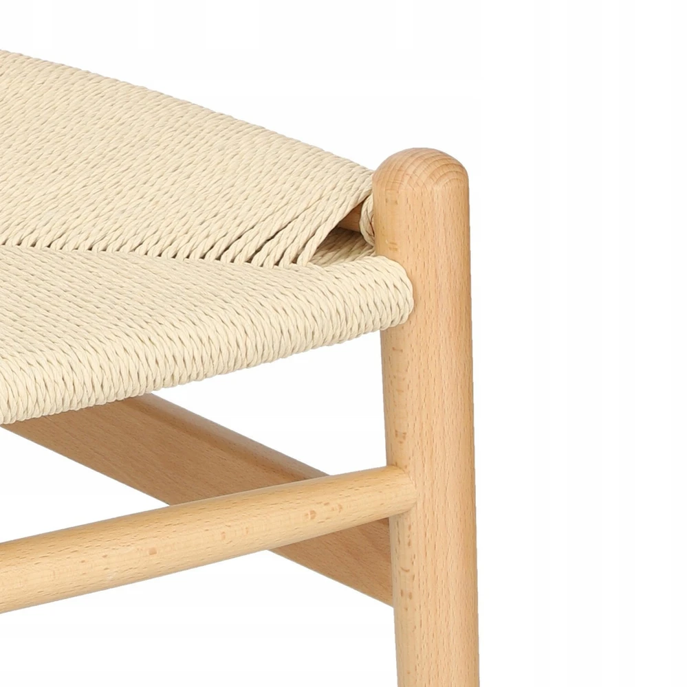 D2.DESIGN Natūrali rotango kėdė, įkvėpta „Wishbone“ dizaino