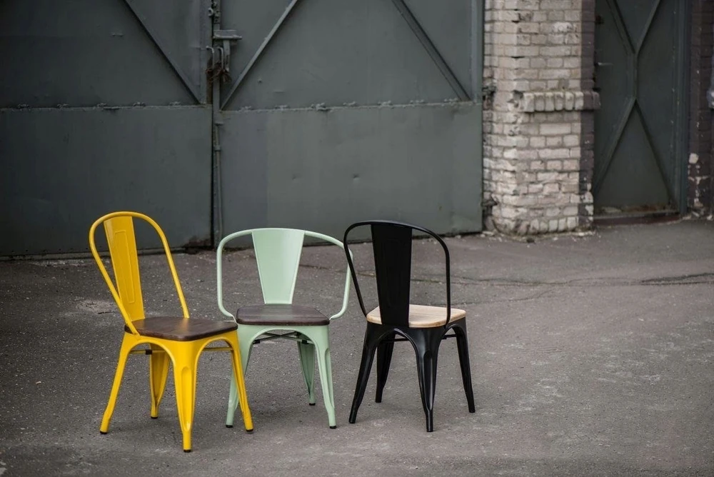 D2.Design Paris Wood kėdė, juoda, natūrali pušis (Dydis: universalus)