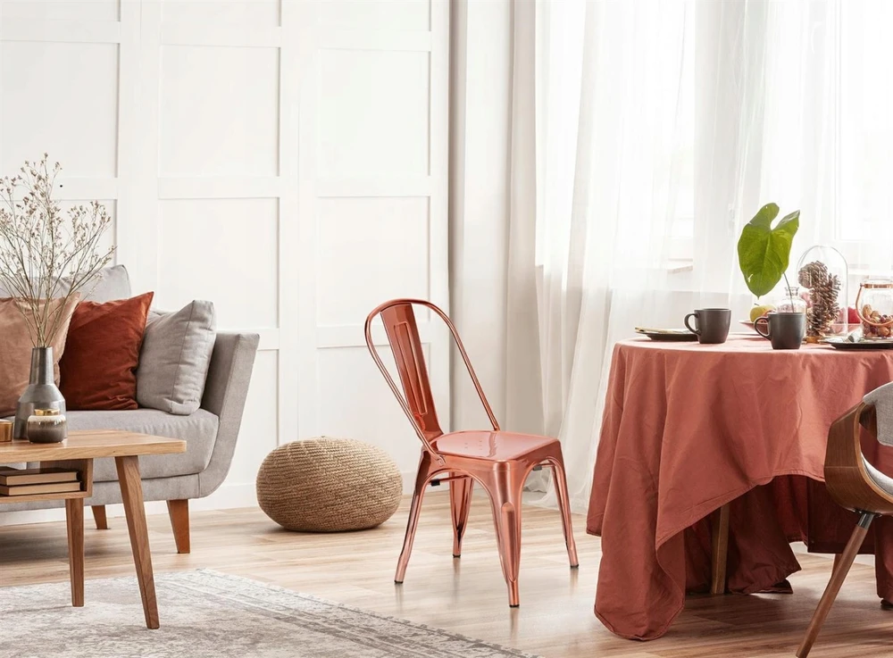 D2.Design Paryžiaus varinė kėdė, įkvėpta Tolix (dydis: universalus)