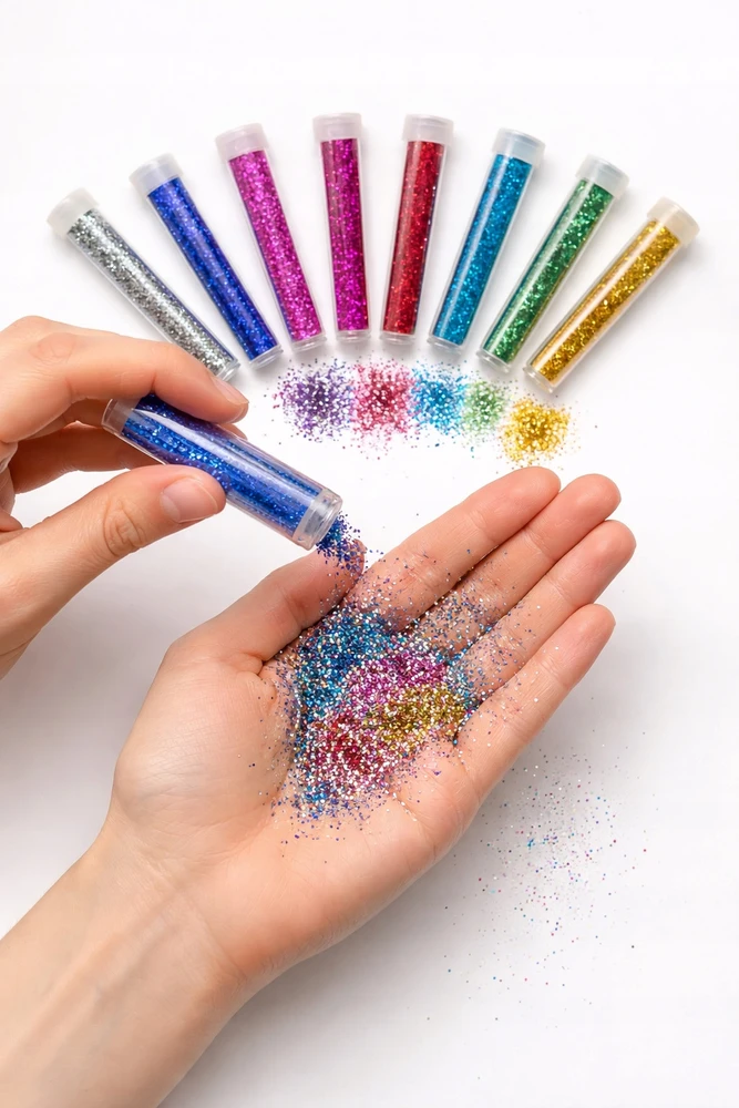 Dodeco Daiktai meno pamokai ART reikmenys Blizgučiai LOOSE 4g 8 vnt MEGA
