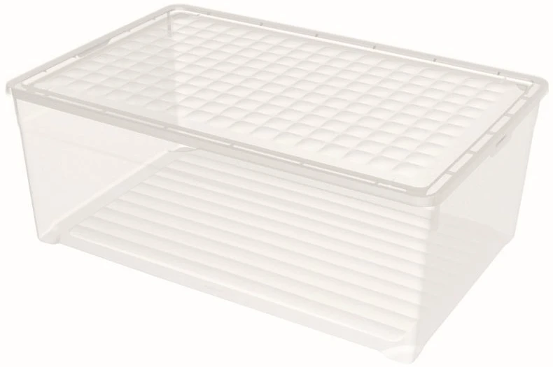Daiktadėžė CURVER, 45 l, skaidri, 59,6×39,4×23 cm