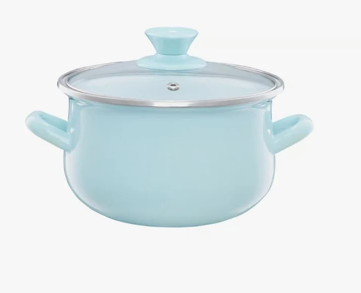 Dajar 35064 Emaliuotas puodas su dangteliu Pyza mint 20 cm 3,8 l EMALIA OLKUSZ