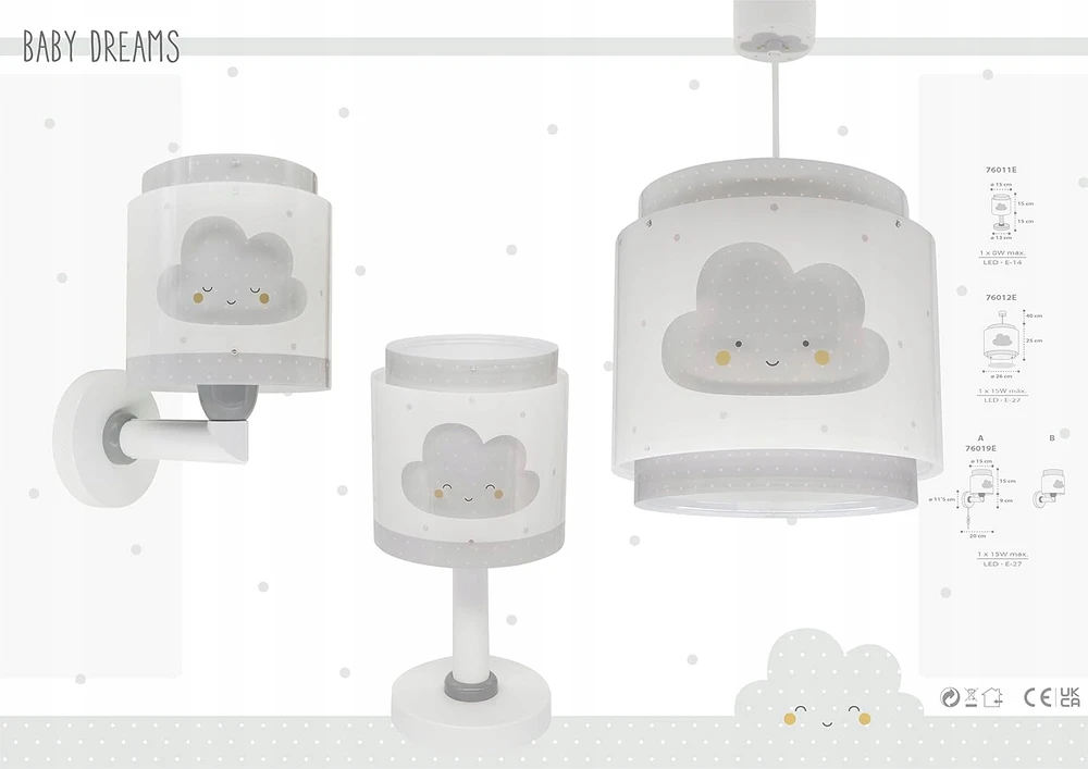 Dalber Lampa wisząca Baby Dreams regulacja aukščio ściemniana świetlówka