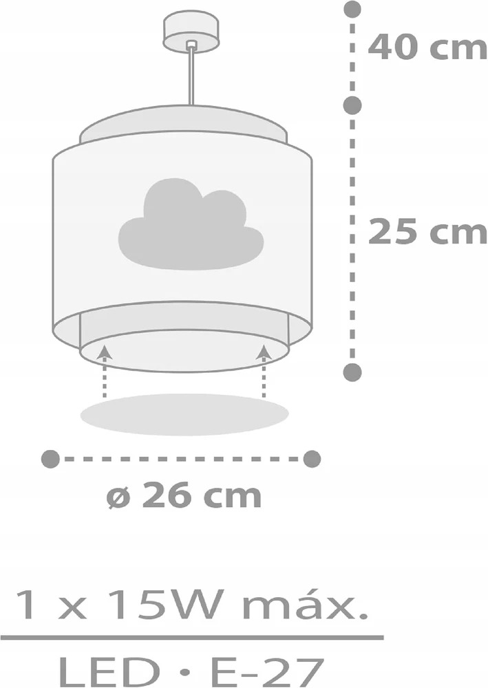 Dalber Lampa wisząca Baby Dreams regulacja aukščio ściemniana świetlówka