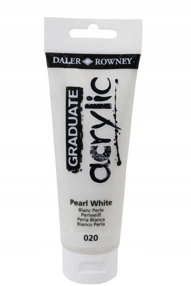 Daler Rowney akriliniai dažai Graduate 020 Pearl Baltas, 120 ml