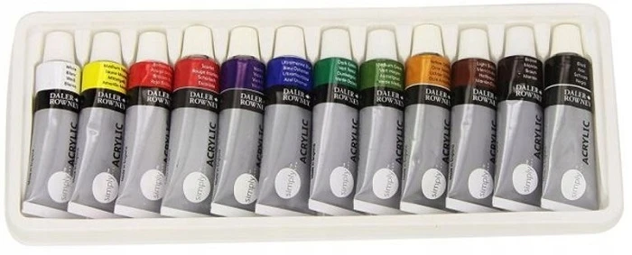 Daler Rowney akvareliniai dažai, 12 spalvų x 12ml