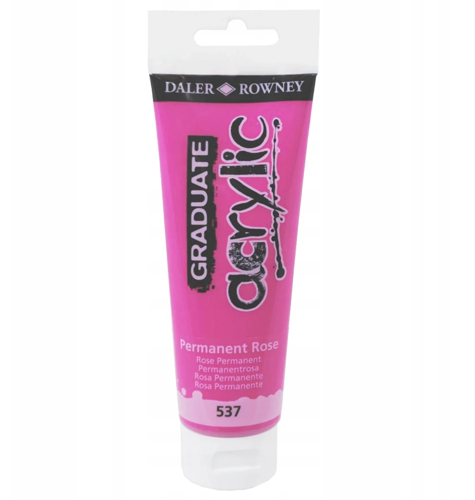 Daler Rowney Graduate akriliniai dažai 120 ml, Permanent Rose