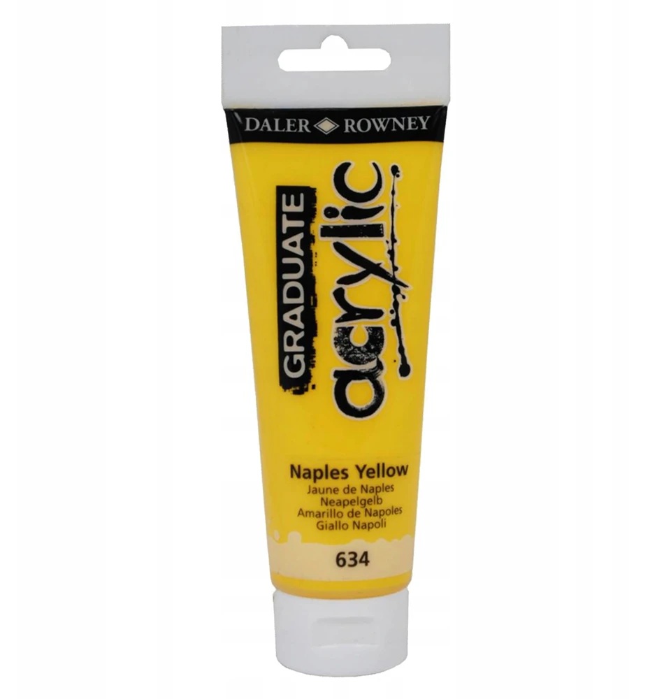 Daler Rowney Graduate akriliniai dažai, 120 ml, Neapolio geltonos
