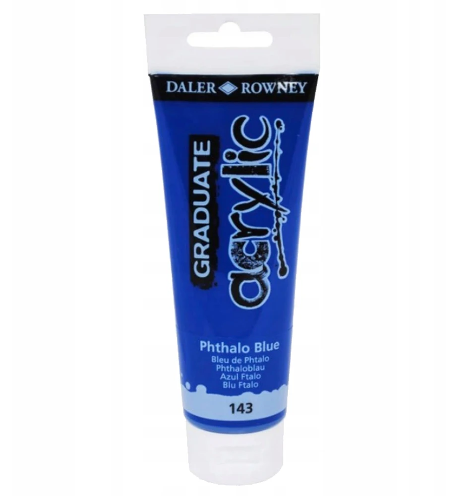 Daler Rowney Graduate akriliniai dažai, 120 ml, Phthalo Mėlyna