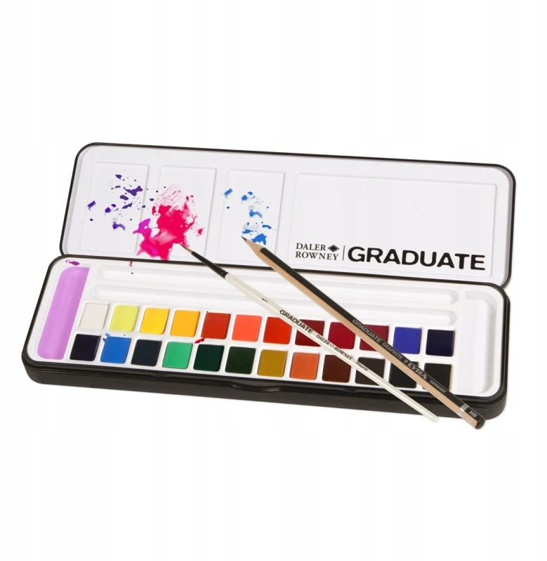 Daler Rowney Graduate Akvareliniai Dažai 24 Spalvos