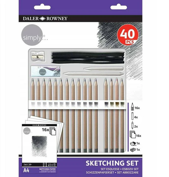 Daler Rowney Teptuku Nr. 1 sintetika, 6 vnt.