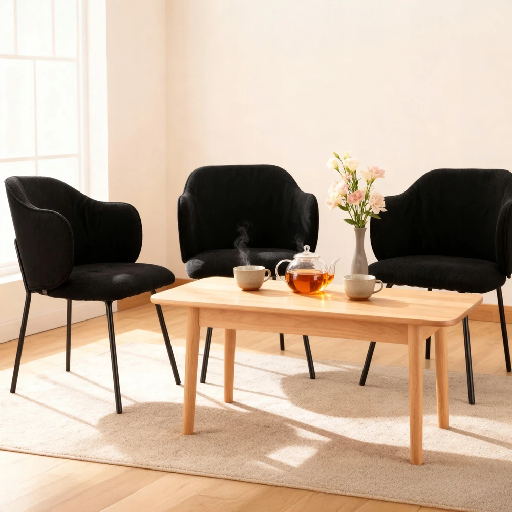 DALIA minkšta velvetinė aksominė kėdė JUMIhome valgomajam LIVING ROOM