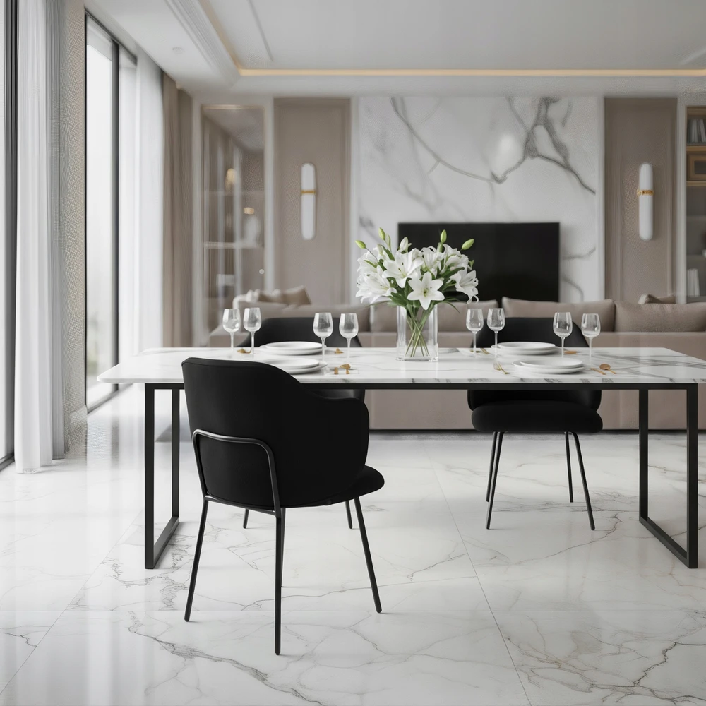 DALIA minkšta velvetinė aksominė kėdė JUMIhome valgomajam LIVING ROOM