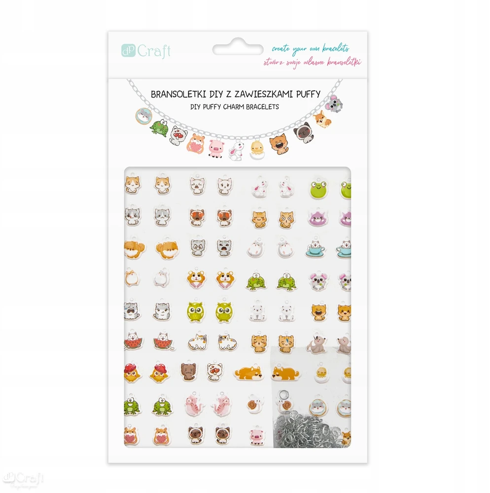 Dalprint Rinkinys papuošalų gamybai: "cute Animals" pakabukai ir apyrankės