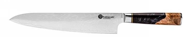 Damasko plieno peilis Kamazaki Gyuto KZI105KN, 24 cm