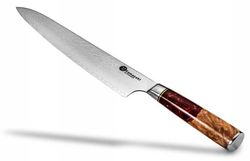 Damasko plieno peilis Kamazaki Gyuto KZI203KN, 24 cm