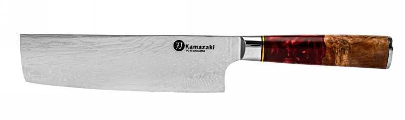 Damasko plieno peilis Kamazaki Nakiri KZI206KN, 18 cm
