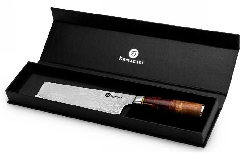 Damasko plieno peilis Kamazaki Nakiri KZI206KN, 18 cm