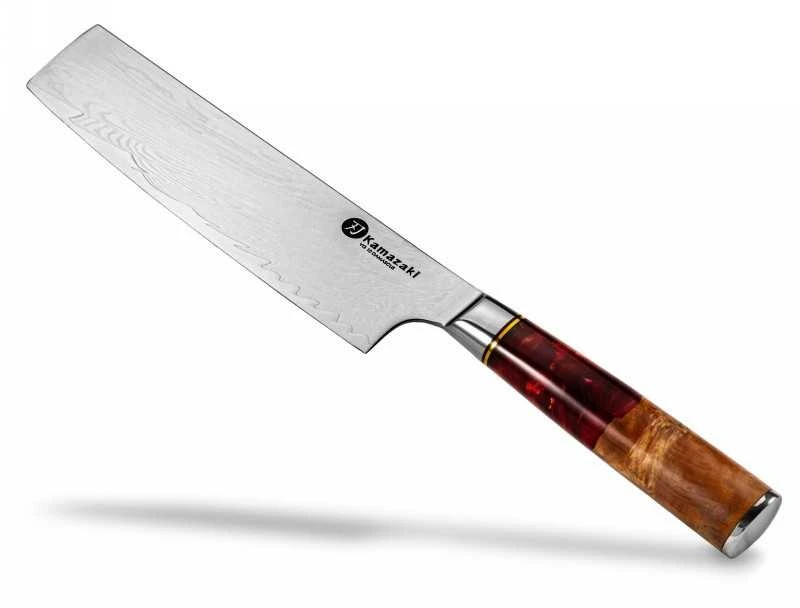 Damasko plieno peilis Kamazaki Nakiri KZI206KN, 18 cm