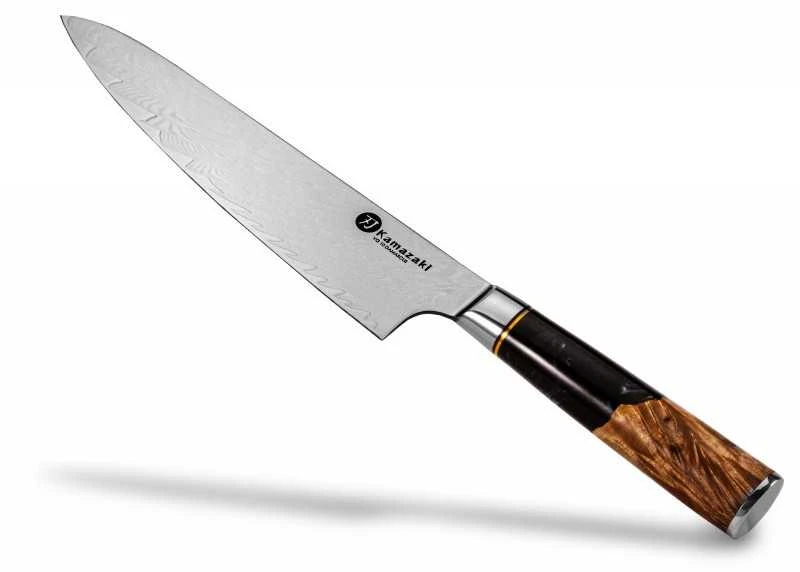 Damasko plieno peilis Kamazaki Chef KZI104KN, 20 cm