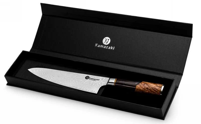 Damasko plieno peilis Kamazaki Chef KZI104KN, 20 cm