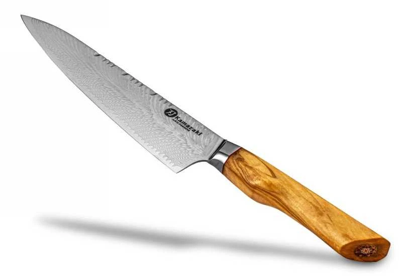 Damasko plieno peilis Kamazaki Chef KZI301KN, 20 cm
