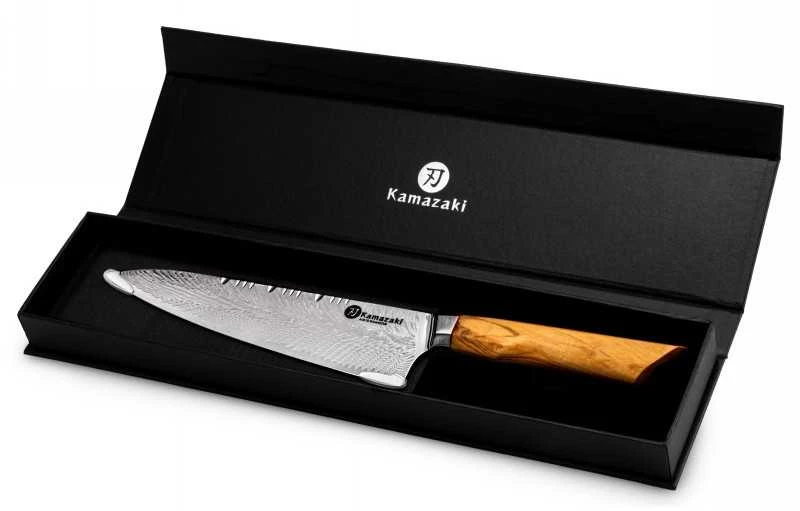 Damasko plieno peilis Kamazaki Chef KZI301KN, 20 cm