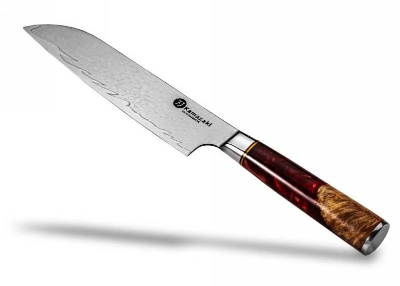 Damasko plieno peilis Kamazaki Santoku KZI205KN, 18 cm