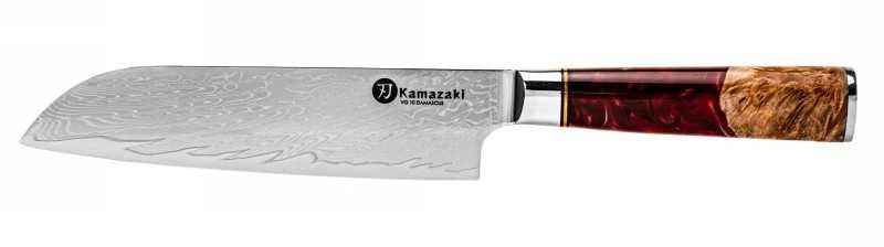 Damasko plieno peilis Kamazaki Santoku KZI205KN, 18 cm