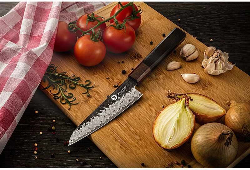 Damasko plieno peilis KAMAZAKI, universalus peilis, 15 cm, KZI282KN