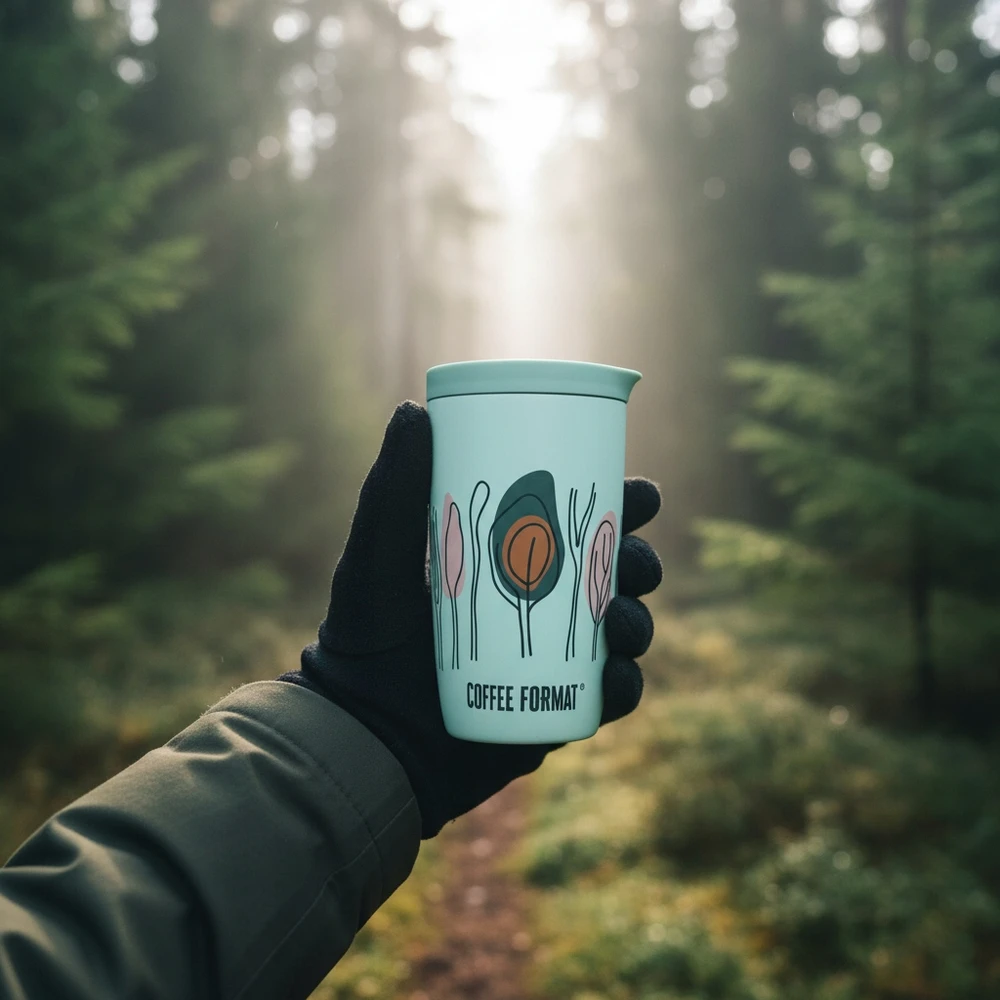 Damski kubek automobiliui, plieno kubek termiczny Coffee Format 350ml