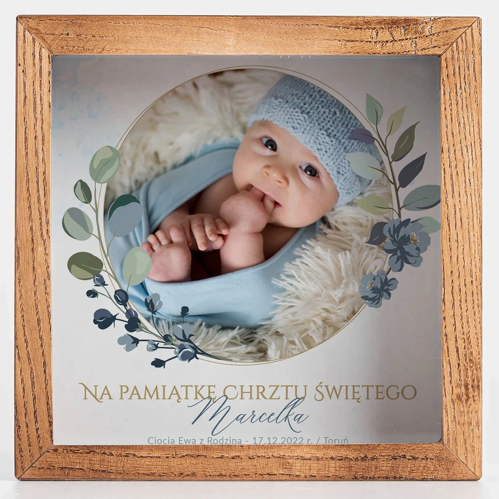 Danhoss Skarbonka Na Chrzest ze Zdjęciem Prezent su Okazji Chrztu Świętego