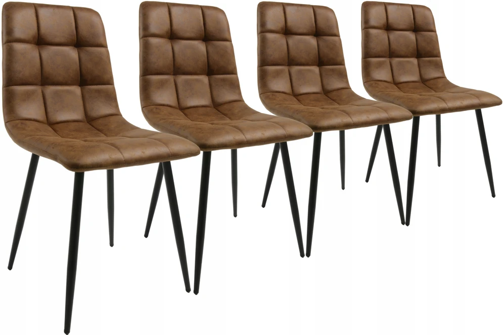 Dankor Design 4 CONIAK MINKŠTOS KĖDĖS MODERNĖS LOFTAS SVETAINĖS KĖDĖS Juodas DEN LEGS