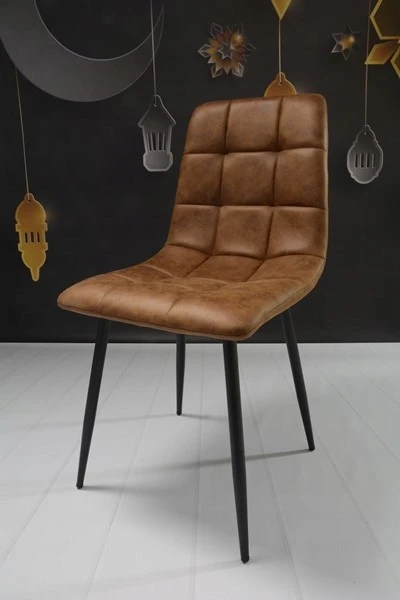 Dankor Design 4 CONIAK MINKŠTOS KĖDĖS MODERNĖS LOFTAS SVETAINĖS KĖDĖS Juodas DEN LEGS