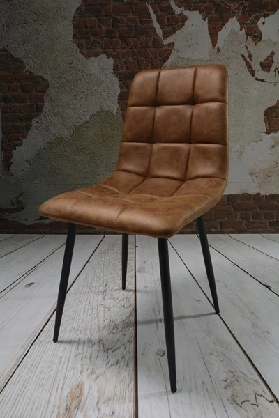 Dankor Design 4 CONIAK MINKŠTOS KĖDĖS MODERNĖS LOFTAS SVETAINĖS KĖDĖS Juodas DEN LEGS