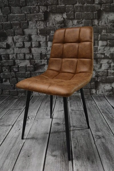 Dankor Design 4 CONIAK MINKŠTOS KĖDĖS MODERNĖS LOFTAS SVETAINĖS KĖDĖS Juodas DEN LEGS