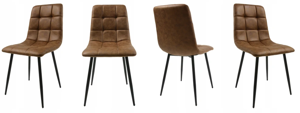 Dankor Design 4 CONIAK MINKŠTOS KĖDĖS MODERNĖS LOFTAS SVETAINĖS KĖDĖS Juodas DEN LEGS