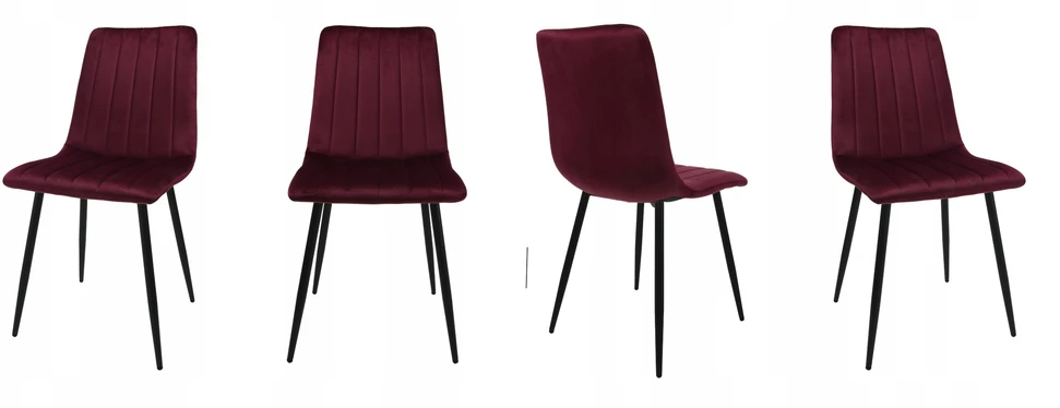 Dankor Design 4 DankorDesign AXA baklažanų kėdžių rinkinys