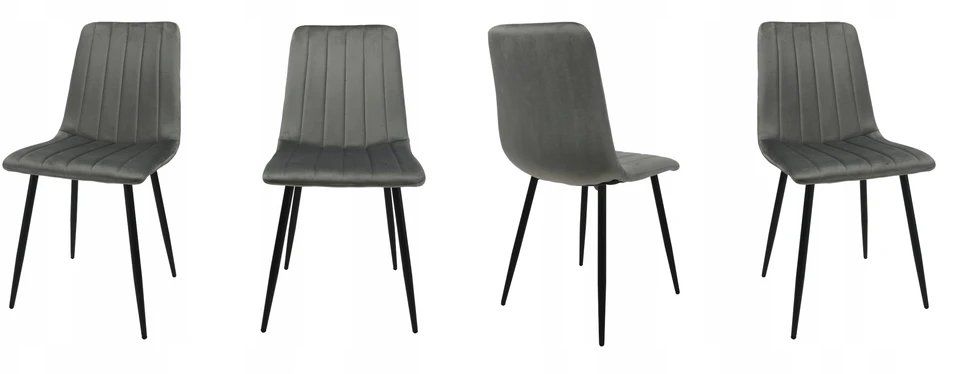 Dankor Design 4 DankorDesign AXA pilkų kėdžių rinkinys